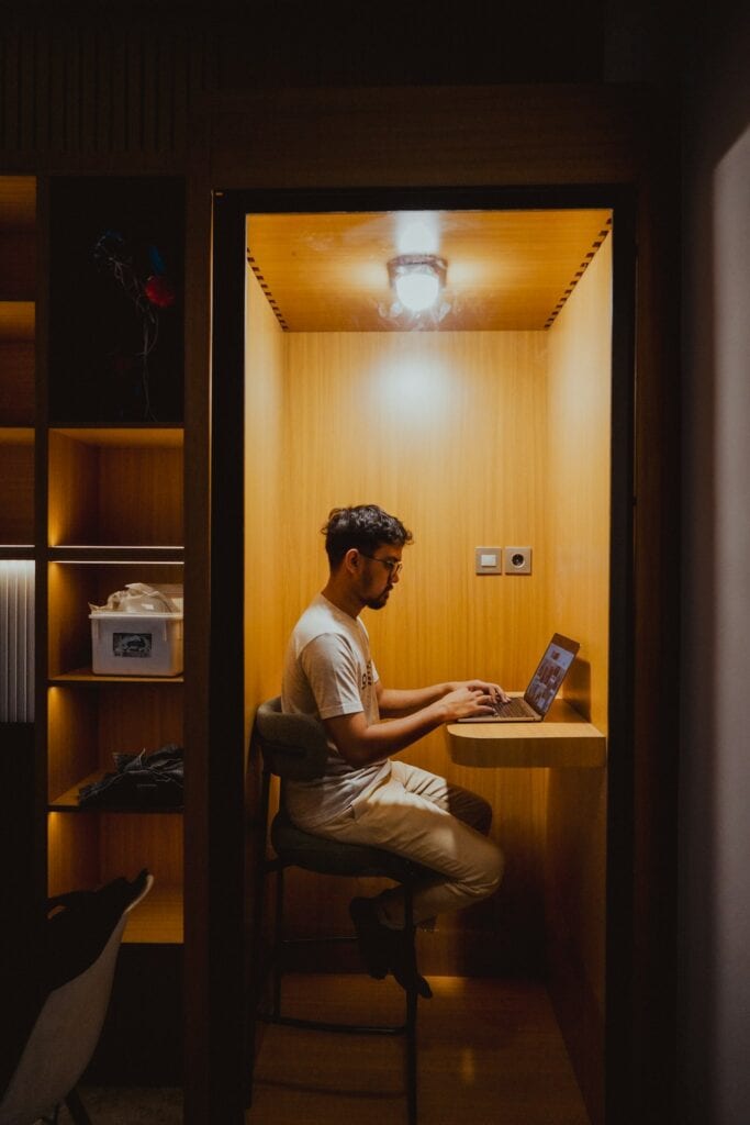 creative workspace desk